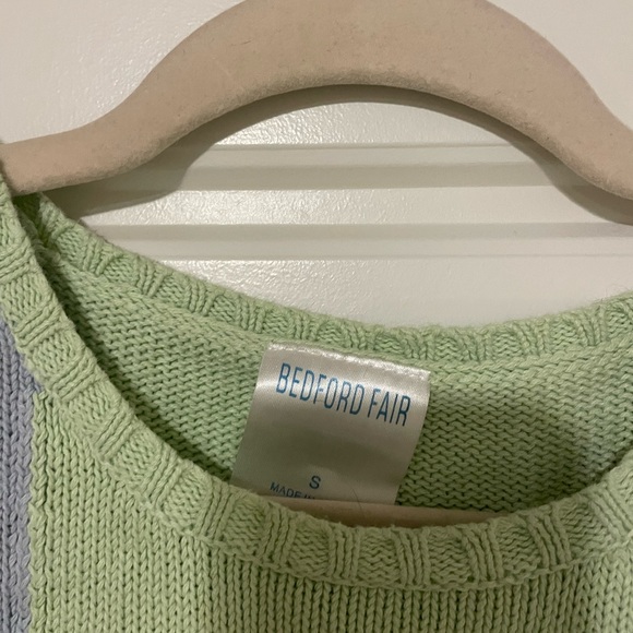 Pastel colored short sleeve sweater - Picture 3 of 3